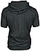 Angel Cola Men's Short Sleeve Plain Cotton Lightweight Hoodie Shirts