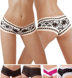 Low Rise Boxer w/ Lace Trim