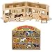 Melissa & Doug Fold and Go Mini Stable with 12 Horse Pasture Pals Set of 2 Items