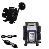 Sony Ericsson z520c Flexible Auto Windshield Holder with Car Charger - Uses Gomadic TipExchange