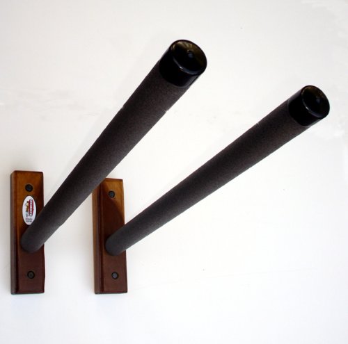 Image of Surfdogz - 1 SUP, Steel Peg / Wood Base Wall Rack Set