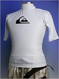 QUIKSILVER(クイックシルバー)BASIC3メンズ半袖ラッシュガード・ 72703 ホワイト