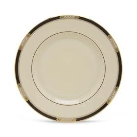 Lenox Hancock Gold Banded Ivory China Salad Plate by Lenox