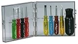 Xcelite Screwdriver Set, Slot- ted/Phillips, Color Code, 9 Pc