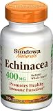 Sundown Echinacea Whole Herb 400mg Capsules - 100ct Bottles (Pack of 2)