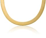 14k New Solid Yellow Gold Herring Bone Chain / Necklace 10mm Wide 30 inch Long