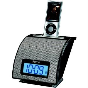 IHOME IH11BV SPACE SAVER IPOD ALARM CLOCK (BLACK)
