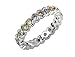 1.34 ct ROUND YELLOW & WHITE DIAMOND WEDDING BAND made in PLATINUM
