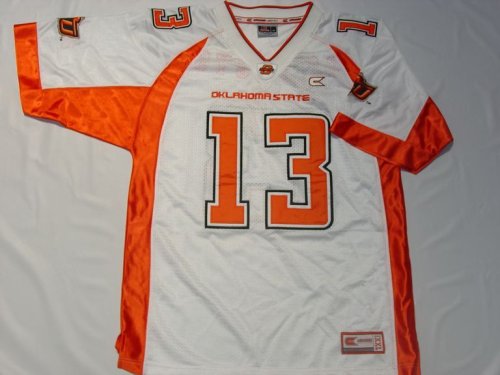 Buy NCAA Oklahoma State Cowboys #13 White Adult Football Jersey by Colosseum
