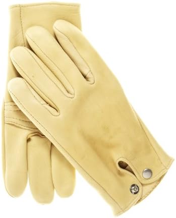 Geier Glove Men's Deerskin Roper Gloves Size 8 1/2 Color Tan