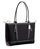 Icon FMT1-TAN Nylon Computer Tote with Bone Color Painted Edges