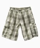 Hurley Boys Checker Plaid Cargo Short