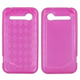GTMax Flexible Rubberized Gel Case for HTC Droid 6350 Incredible 2 - Hot Pi ....