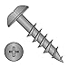 #8 x 1 1/4" Deep Thread Wood Screws/Phillips/Truss Head/Steel/Black Oxide / 2/3 Thread (Carton: 5,000 pcs)