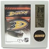 ANAHEIM MIGHTY DUCKS LCD DESK CLOCK ALARM PHOTO FRAME