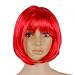 New Fashion Short Punk Bob Full Wig Costume Cosplay Party Bright Red