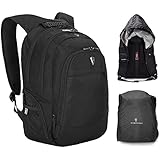 Victoriatourist V6004 Waterproof Laptop Backpack with Rain Hood and Cover for Rainproof, Fits Most 15.6 Inch Laptops