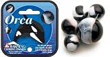 Mega Marbles - ORCA MARBLES NET (1 Shooter Marble, 24 Player Marbles & 2 Display Rings)
