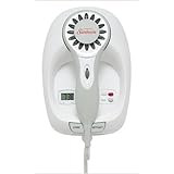 Sunbeam 1500 Watt Wall Mount Hairdryer with Nightlight, Clock & Retractable Cord Model 1629-020