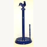 Old Dutch 051SB 2-Tone Rooster-Design Standing Paper-Towel Holder, Blue