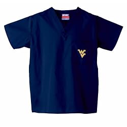 West Virginia Mountaineers NCAA Classic Scrub 1 Pocket Top (Navy)