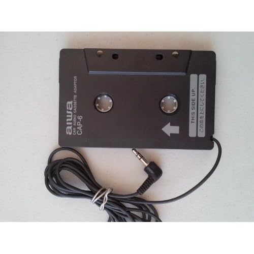 AIWA Car Audio Cassette Adapter, Black Model CAP6 MP3