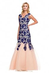 Girls Mermaid Polyester Lace Floral Print Scoop Neck Evening Dress/Prom Dress 