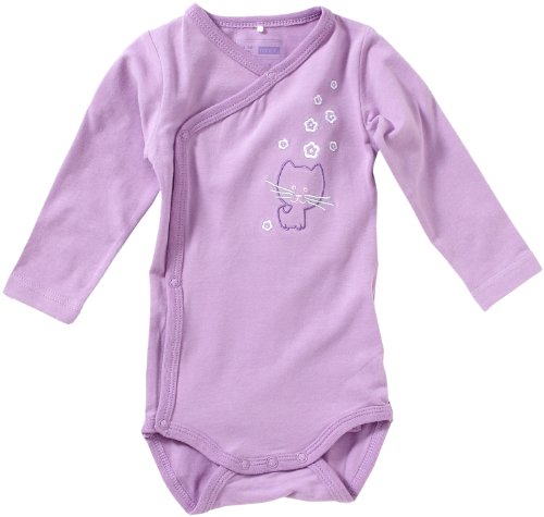 NAME IT Baby - M&auml;dchen Body GRITT NB LS WRAP BODY 212, Gr. 56, Violett (FUDGE ) Preisvergleich