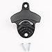 Black Powder Coated Wall Mounted Beer Bottle Opener