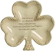 Grasslands Road Celtic 7-1/4-Inch by 8-Inch Shamrock Shaped Bowl with Good Wishes Message