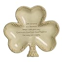 Grasslands Road Celtic 7-1/4-Inch by 8-Inch Shamrock Shaped Bowl with Good Wishes Message
