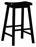 Coaster 24-Inch Dining Barstool, Black