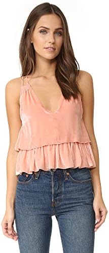 Apiece Apart Women's Sandro Tiered Camisole, Blush Velvet, 0