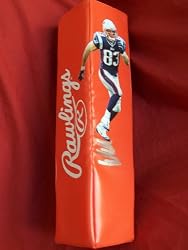 Wes Welker Autographed Custom New England Patriots Photo Football End Zone Pylon, Proof Photo of Wes Signing for Us.