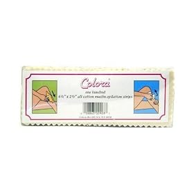 Colora Cotton Muslin Epilat Strips 6.5" x 2.5"(Box of 100) #2903