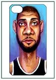 Tim Duncan San Antonio Spurs NBA MVP All-Star Star Player iPhone 4 iPhone4 Black Case Cover Protector Bumper