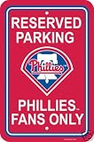 PHILADELPHIA PHILLIES 12 X18 RESERVED PARKING SIGN