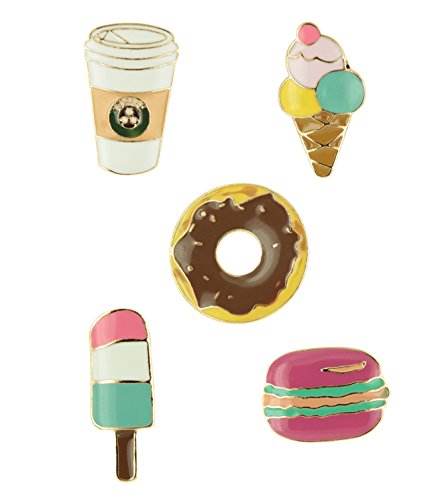 INPINK Fashion Jewelry Sweet Treats Bright Enamel Pin Pack