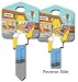 The Simpsons Homer & The Donut Kwikset KW1 House Key