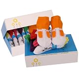 Pretty Bittys Bright Whites Baby Socks, 6 Pairs (non-skid)
