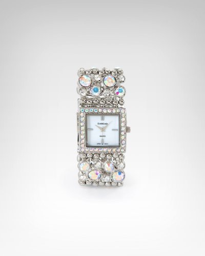 bebe Iridescent Link Watch