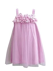 Girls Floral Print Satin/Tulle Empire   Waistline Mesh Flower-Girl Dress 