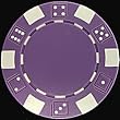 100 Striped Dice Chips - Purple