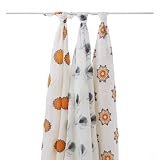 Aden+Anais Bamboo Muslin Swaddling Wraps 3-PACK