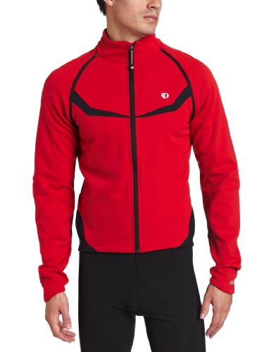 Pearl Izumi Mens Elite Thermal Convertible Jacket,True Red/Black,Medium