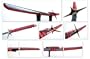 Samuraischwert - Katana "Red Thunder" - supersch�n - 102,5 cm - Chinalack schwarz rot