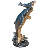 Bonded, Humpback Whale Stonecast Sculpture, Big Sky Carvers