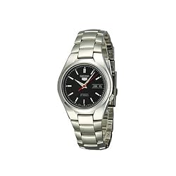 Seiko Men's SNK607 Automatic Black Dial Stainless Steel Watch