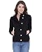 Campus Sutra Women Black High Neck Jacket RS.1259.00
