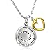 Regetta Jewelry Stainless Steel The Story of Friendship Double Pendant Necklace Set On a Stainless Steel Box Link Chain, 18